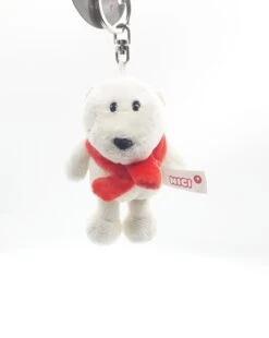 Nici 25950 Schlüsselanhänger Eisbär Mit Rotem Schal 10cm Plüsch Polar Bär
