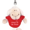 Nici 31552 Schlüsselanhänger Schaf Weiß T-Shirt Rot "Mama Ist Die Beste" Ca 10cm -Boutique-Laden für Plüschtiere 31552 1234x2048