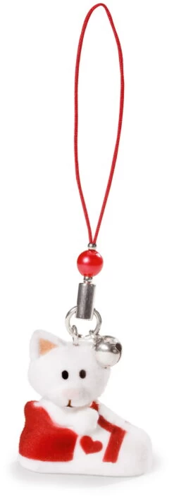 Nici 32384 Beautys Handyanhänger Katze Im Schuh Beflockt Ca 10cm