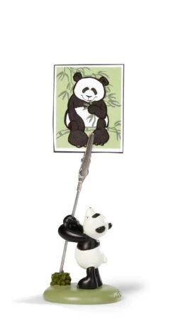 Nici 32503 Fotohalter Zettelhalter Panda Fu Bao Wild Friends Polyresin