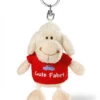 Nici 34038 Schlüsselanhänger Schaf Weiß Mit T-Shirt "Gute Fahrt" Ca 10cm -Boutique-Laden für Plüschtiere 34038 01 HA Frei 1669x2368