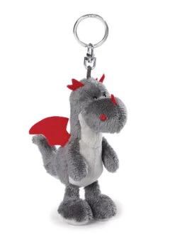 Nici 34091 Schlüsselanhänger Drache Dracon Grau Ca 10cm Plüsch Dragons