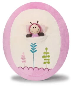 Nici 36583 Kissen Mit 2D Schmetterling Vivian Oval 39 X 32cm Spring