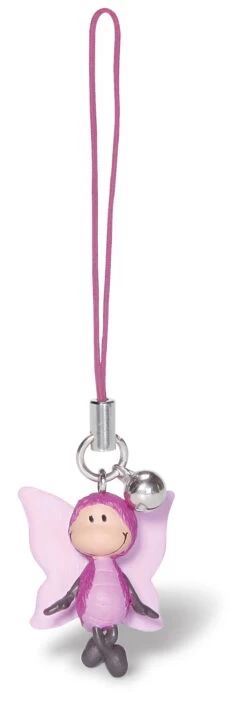 Nici 36590 Beauties Handyanhänger Rosa Schmetterling Vivian Ca 10cm