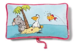 Nici 36618 Reisekissen Elefant, Laternenfisch, Pelikan Peet 43x25cm Plüsch