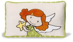 Nici 37340 Kissen Schutzengel Grün Rechteckig 43x25cm Plüsch