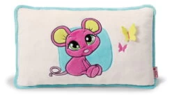 Nici 37778 Kissen Maus Pink 43x25cm Plüsch Sweet Hearts Kuschelkissen