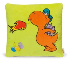 Nici 40693 Kissen Der Kleine Drache Kokosnuss Plüsch 35x35cm