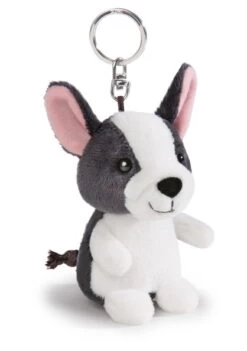 Nici 41112 Schlüsselanhänger Hund Französische Bulldogge Haustier Ca 10cm Plüsch