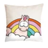 Nici 41724 Kissen Einhorn Theodor Mit Regenbogen Baumwolle 37x37cm -Boutique-Laden für Plüschtiere 41724 me