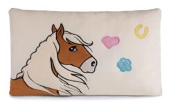 Nici 43214 Kissen Haflinger Pferd Leotie Rechteckig 43x25cm Cremefarben Plüsch