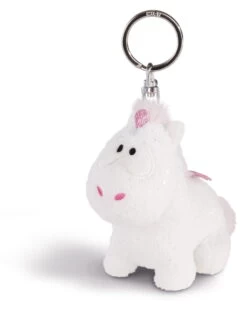 Nici 43250 Schlüsselanhänger Einhorn-Baby Theofina Glitzernd Sitzend Ca 10cm Plüsch