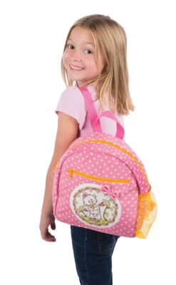 Nici 43359 Kindergarten-Rucksack Bär Kleine Schwester Rosa 24x25x10cm