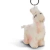 Nici 44390 Schlüsselanhänger Geflecktes Lama Flokatina Ca 10cm Plüsch
