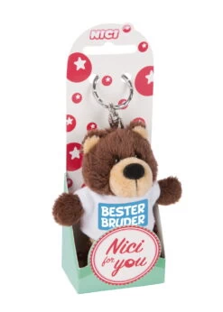 Nici 44705 Schlüsselanhänger Bär Mit T-Shirt Ca 10cm - Bester Bruder -Boutique-Laden für Plüschtiere 44705 02 ZA Frei 1462x2048