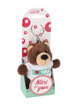 Nici 44717 Schlüsselanhänger Bär Mit T-Shirt Ca 10cm - I (herz) YOU Love Liebe -Boutique-Laden für Plüschtiere 44717 02 ZA Frei 1462x2048