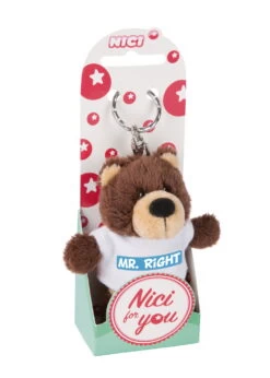 Nici 44722 Schlüsselanhänger Bär Mit T-Shirt Ca 10cm - Mr Right -Boutique-Laden für Plüschtiere 44722 02 ZA Frei 1462x2048