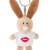 Nici 44728 Schlüsselanhänger Hase Mit T-Shirt Ca 10cm - Kussmund Lippen Liebe Kuß -Boutique-Laden für Plüschtiere 44728 01 HA Frei 1462x2048