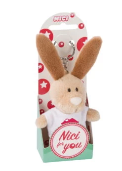 Nici 44728 Schlüsselanhänger Hase Mit T-Shirt Ca 10cm - Kussmund Lippen Liebe Kuß -Boutique-Laden für Plüschtiere 44728 02 ZA Frei 1462x2048