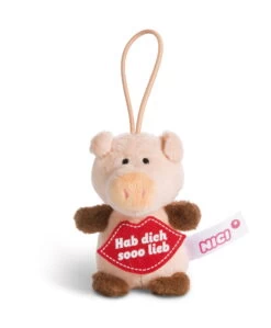 Nici 44868 Message To Go Loop 8cm Schwein – Hab Dich Sooo Lieb -Boutique-Laden für Plüschtiere 44868 01 HA Frei 1690x2048