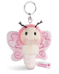 Nici 44931 Schlüsselanhänger Schmetterling Ca 10cm Plüsch Hello Spring - Rosa
