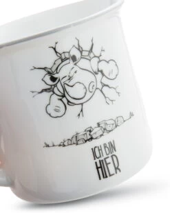 Nici 45029 Porzellantasse Metallic "Ich Bin Hier, Das Muss Reichen" Nashorn -Boutique-Laden für Plüschtiere 45029 03 ZA 1638x2048