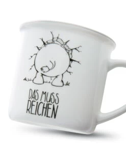 Nici 45029 Porzellantasse Metallic "Ich Bin Hier, Das Muss Reichen" Nashorn -Boutique-Laden für Plüschtiere 45029 04 ZA 1638x2048