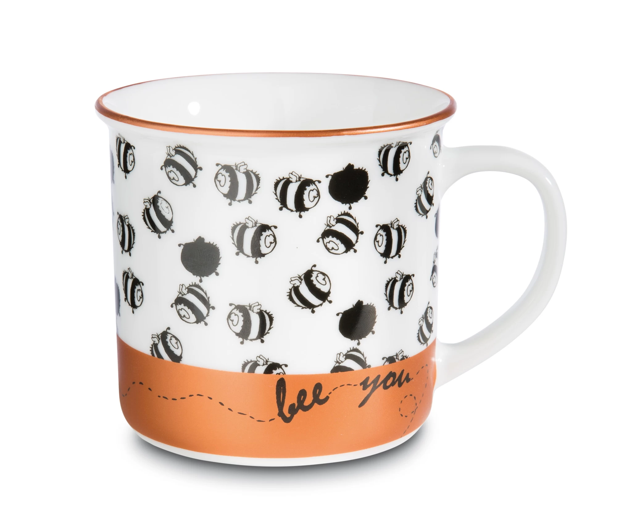 Nici 45041 Porzellantasse Metallic "Bee You" Bronze Metallic Bienen 3 Nici 45041 Porzellantasse Metallic "Bee You" Bronze Metallic Bienen