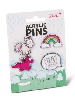 Nici 45702 SET Acryl Pins Einhorn Theodor & Friends Regenbogen Auf Header-Karte -Boutique-Laden für Plüschtiere 45702 02 ZA Frei 1462x2048