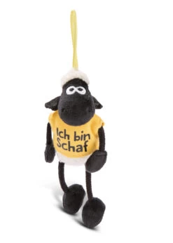 Nici 45800 Shaun Das Schaf Mit T-Shirt Anhänger Loop 10cm Plüsch - Ich Bin Schaf
