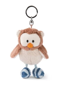 Nici 46090 Schlüsselanhänger Eule Oscar 10cm Drehbarer Kopf The Owlsons