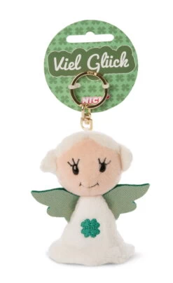 Nici 47061 Schlüsselanhänger Guardian Angels Schutzengel 9cm Kleeblatt