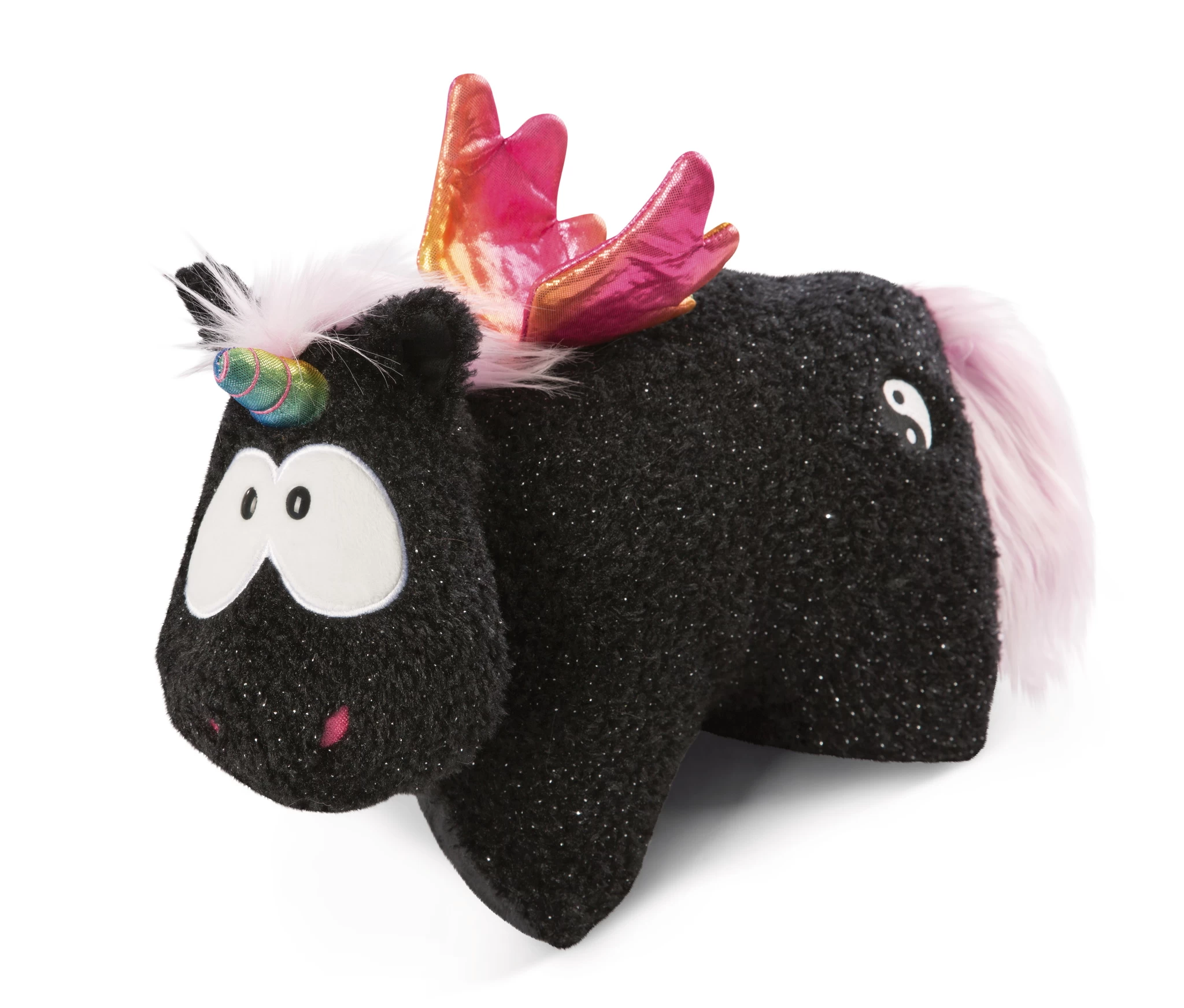 Nici 47382 Kuscheltierkissen Schwarzes Einhorn Rainbow Yin & Yang 40x30cm Plüsch 3 Nici 47382 Kuscheltierkissen Schwarzes Einhorn Rainbow Yin & Yang 40x30cm Plüsch