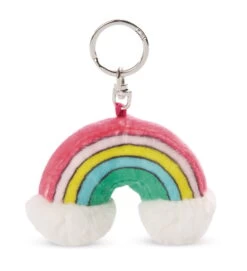 Nici 47390 Schlüsselanhänger Regenbogen Rainbow Yin & Yang 7cm Plüsch