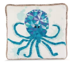 Nici 47442 Kissen Oktopus 30x30cm Atlantic Friends Plüsch Polygondruck