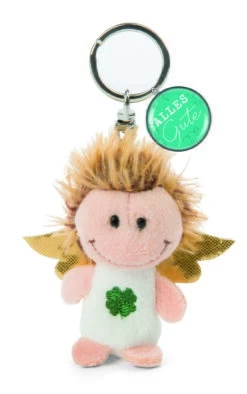 Nici 47523 Schlüsselanhänger Engel Mit Kleeblatt Plüsch 7cm Alles Gute