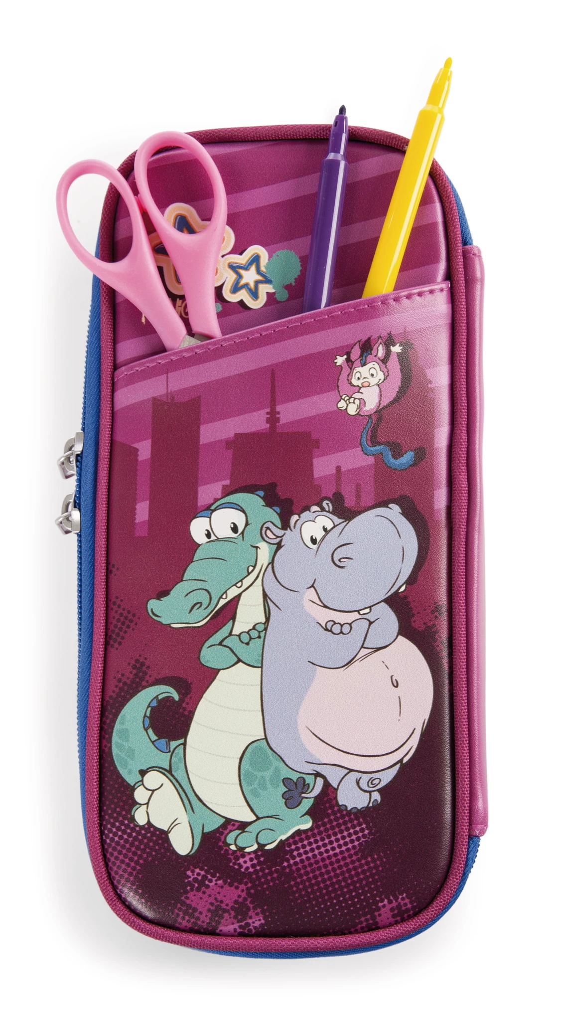 Nici 47985 Stiftmäppchen Krokodil & Nilpferd 21x10x6cm Wild Friends GREEN 3 Nici 47985 Stiftmäppchen Krokodil & Nilpferd 21x10x6cm Wild Friends GREEN