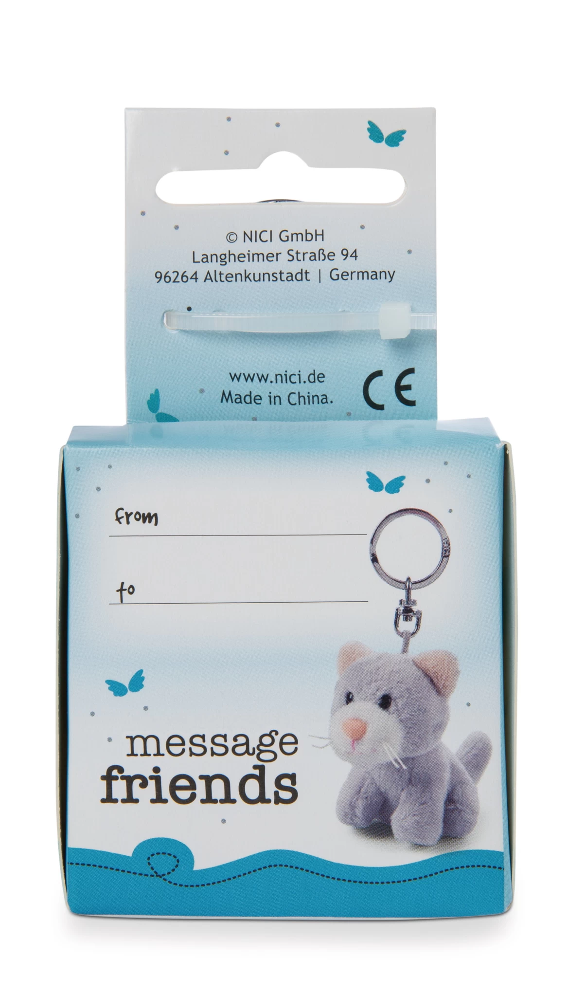 Nici 48129 Schlüsselanhänger Message Friends 6cm - Katze "Ich Pass Auf Dich Auf!" 4 Nici 48129 Schlüsselanhänger Message Friends 6cm - Katze "Ich Pass Auf Dich Auf!" – Bild 2