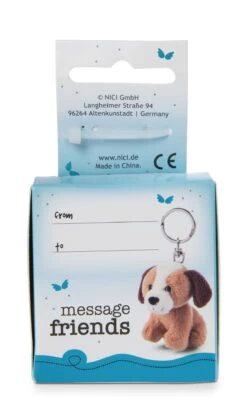 Nici 48139 Schlüsselanhänger Message Friends 6cm - Hund "Ich Pass Auf Dich Auf!" -Boutique-Laden für Plüschtiere 48139 02 ZA Frei 1204x2048