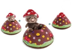 Nici 48210 Spielkissen Maulwurf & Erdhügel 23x19cm Forest Friends GREEN Plüsch