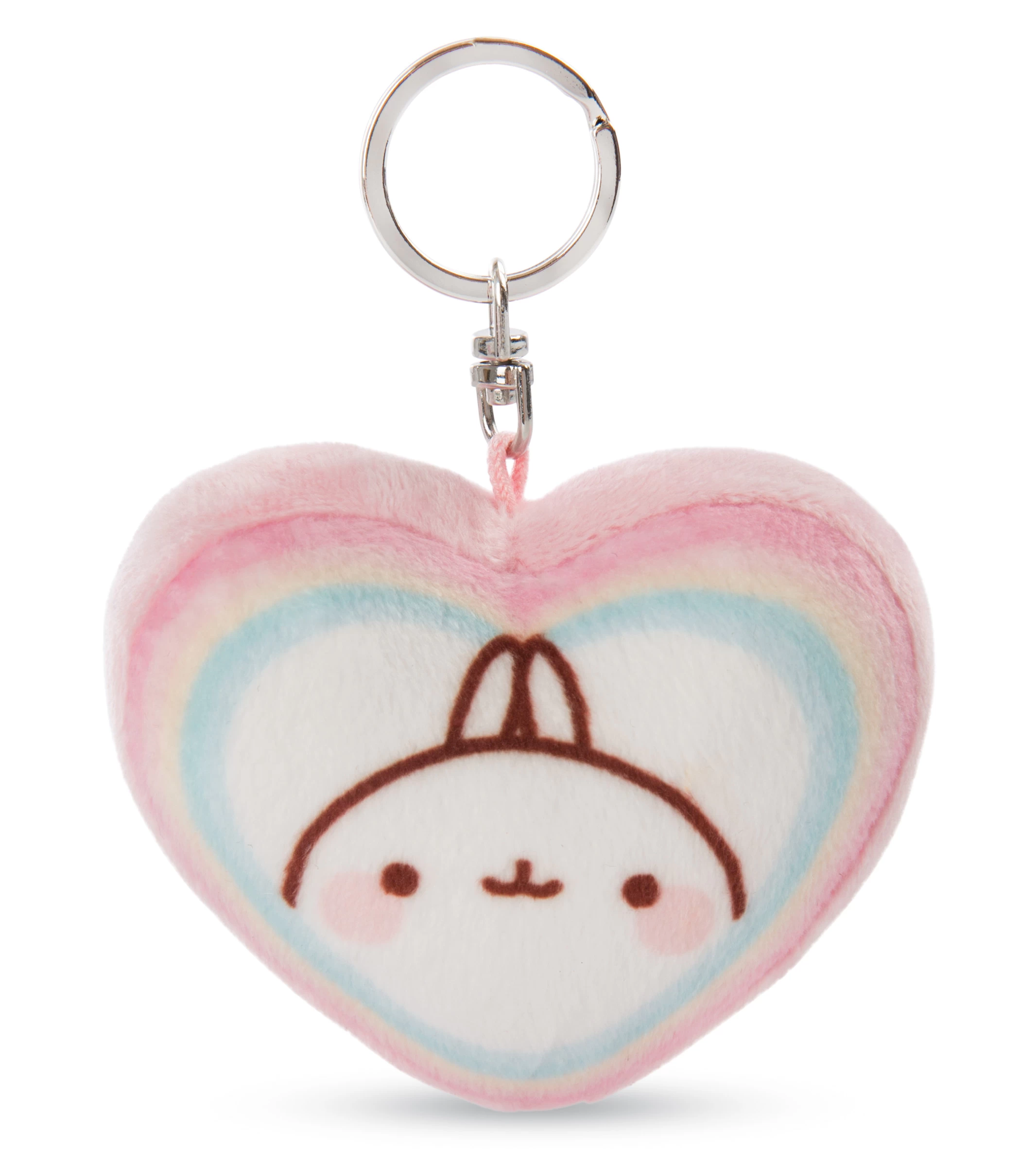 Nici 48221 Schlüsselanhänger Herzförmig Molang Regenbogen 8cm Plüsch Kawaii 3 Nici 48221 Schlüsselanhänger Herzförmig Molang Regenbogen 8cm Plüsch Kawaii
