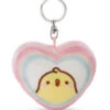 Nici 48222 Schlüsselanhänger Herzförmig PiuPiu Molang Regenbogen 8cm Kawaii