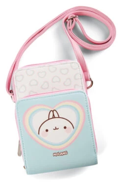Nici 48230 Umhängetasche Schultertasche Molang Regenbogen 18,5cm Kawaii