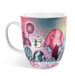 Nici 49113 Tasse Einhorn Midnight Floral "Be A Light In The Dark" Ca 360ml -Boutique-Laden für Plüschtiere 49113 04 ZA weiss 2039x2048