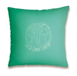 Nici 42163 Baumwollkissen Bedruckt Lama "Mach Ma La(h)ma" 37x37cm