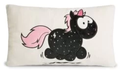 Nici 41428 Kissen Schwarzes Einhorn Carbon Flash Rechteckig 43x25cm Plüsch -Boutique-Laden für Plüschtiere 57hFP5PNF43xtr6