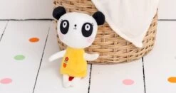 Nici 90425 Lemon Ribbon Panda 45cm Plüsch Kuscheltier Schlenker -Boutique-Laden für Plüschtiere 90423 1pt1 1