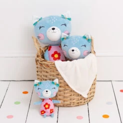 Nici 90428 Lemon Ribbon Katze 45cm Plüsch Kuscheltier Schlenker -Boutique-Laden für Plüschtiere 90426 1pt