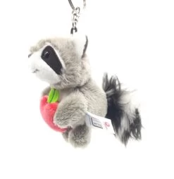 Nici 90792 Schlüsselanhänger Waschbär Rod Mit Apfel 10cm Plüsch Taiwan Limited -Boutique-Laden für Plüschtiere 90792 1