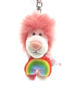 Nici 90793 Schlüsselanhänger Rosa Löwe Mit Regenbogen 10cm Plüsch Taiwan Limited